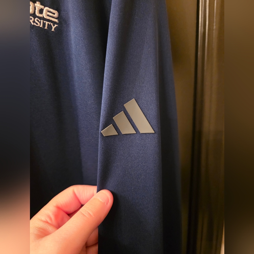 Adidas Dark Blue Performance Pullover - image 2